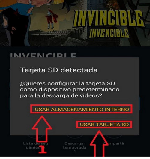 baja prime video en tarjeta sd