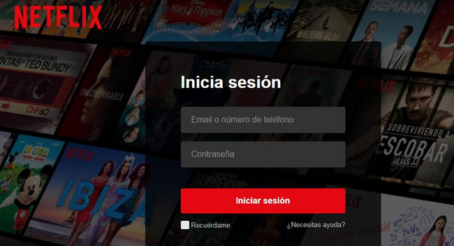 inicair sesion en netflix