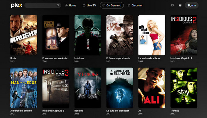 Plex – Alternativa legal a M4uFree para ver en múltiples dispositivos