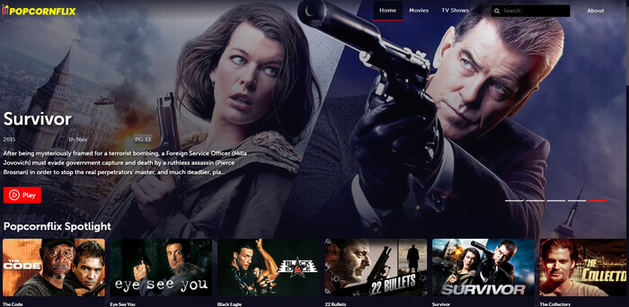 PopcornFlix – ver Cine sin publicidad