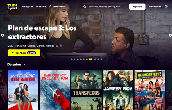 Tubi TV – Una alternativa a M4uFree con contenido familiar y TV en vivo