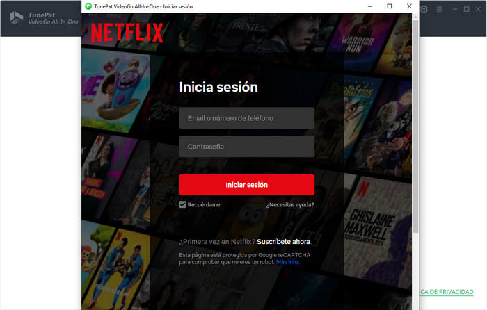 Iniciar sesión en Netflix